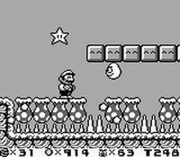 une photo d'Ã©cran de Super Mario Land 2 sur Nintendo Game Boy